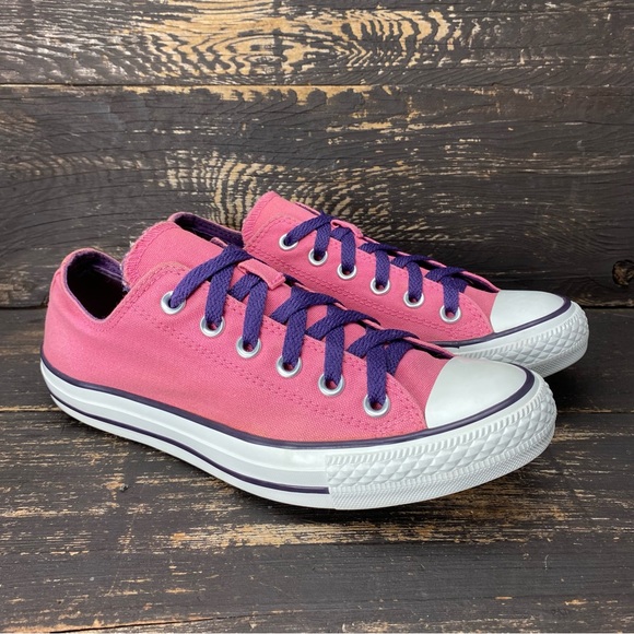 Converse Shoes - Converse Chuck Taylor All Star Ox Double Tongue Pink Hearts 519204F Women's Sz 8